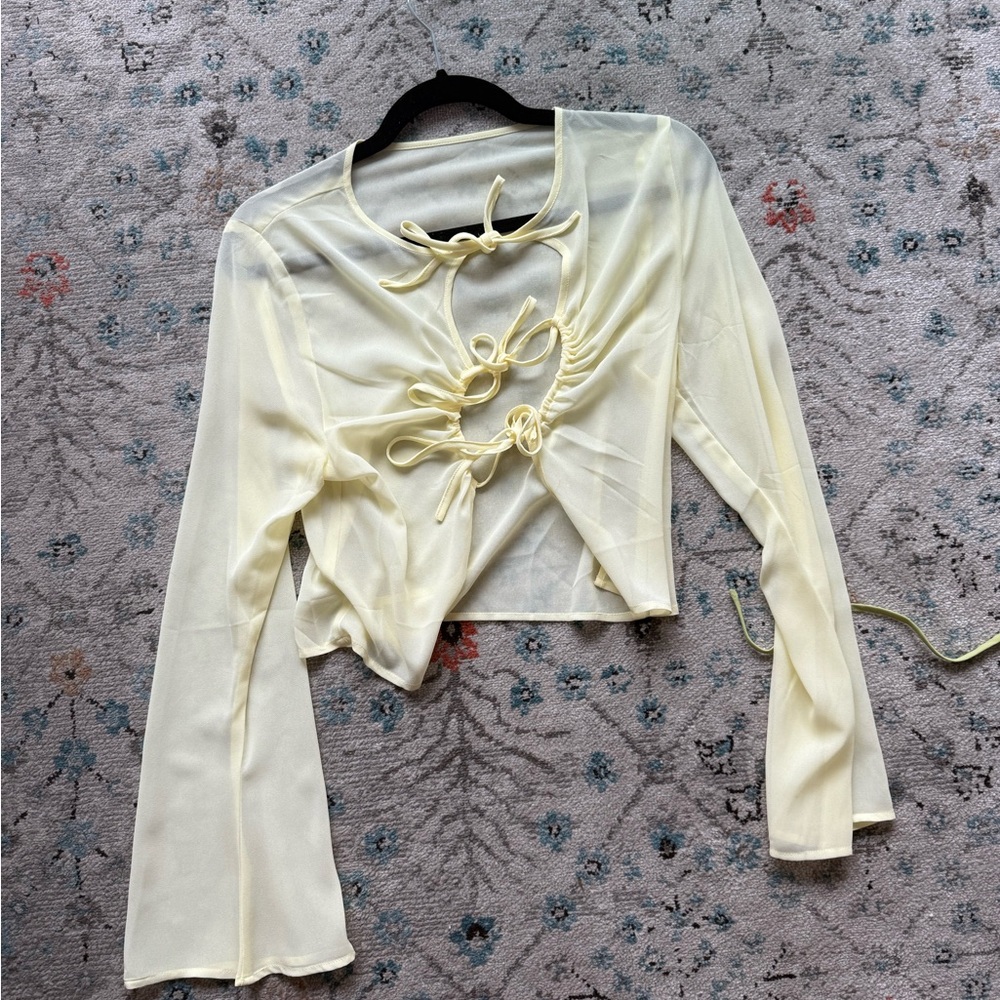Elegant Cream Women's Top